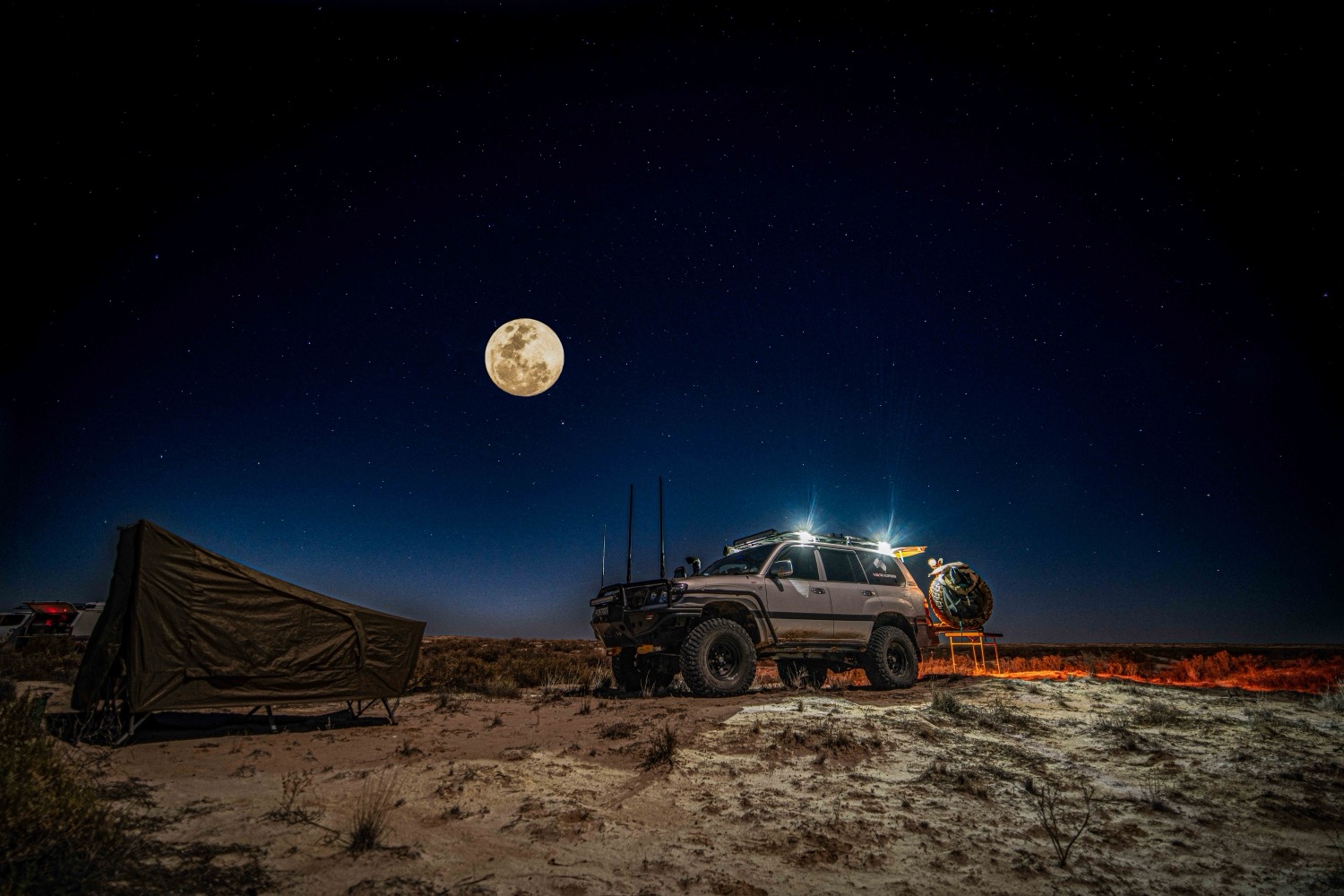 cold night in Simpson Desert